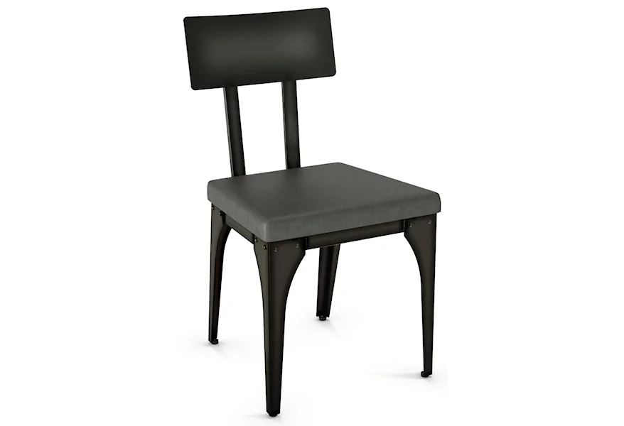 Industrial - Amisco Architect Chair with Upholstered Seat by Amisco at Esprit Decor Home Furnishings